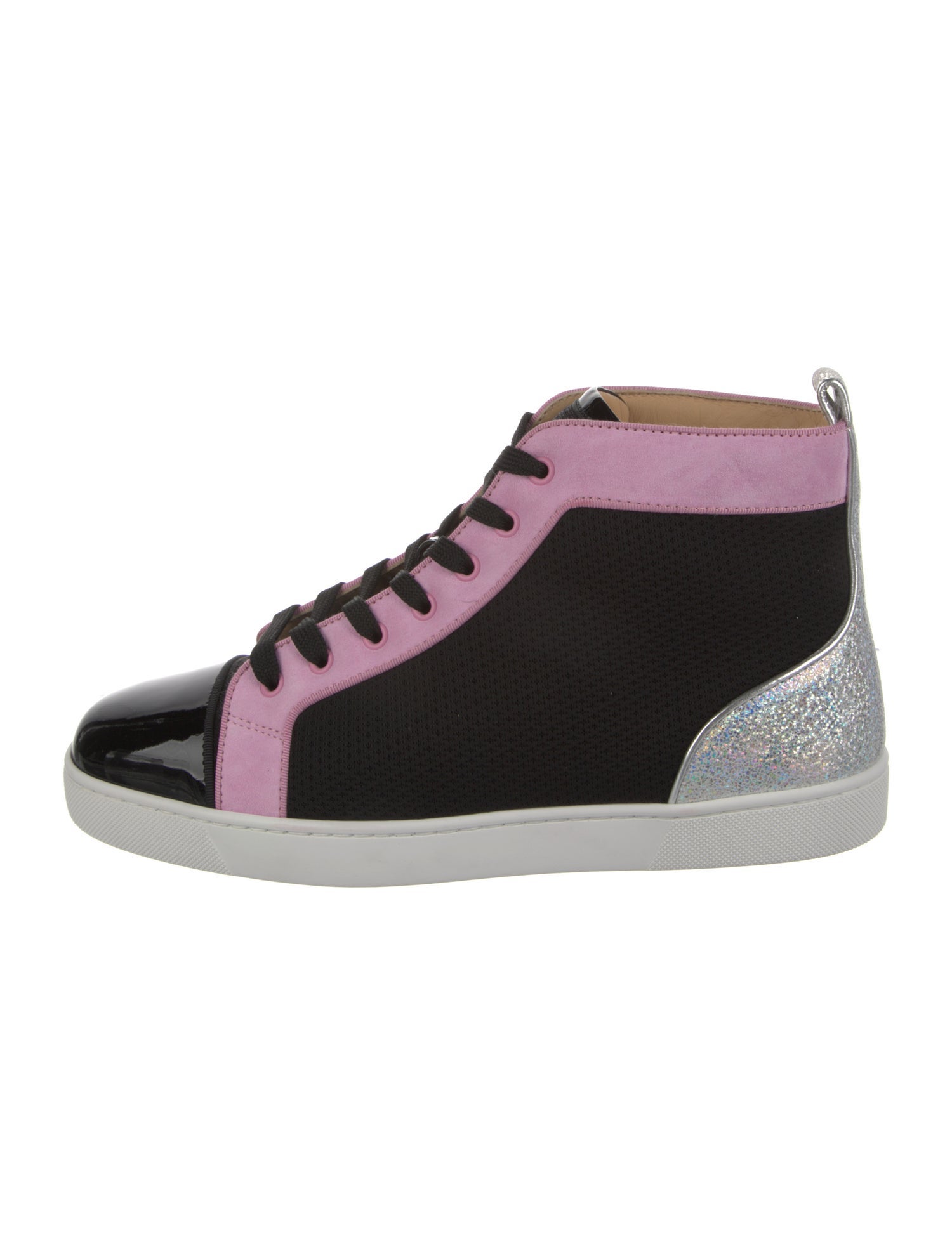 Christian Louboutin Colorblock Pattern Sneakers