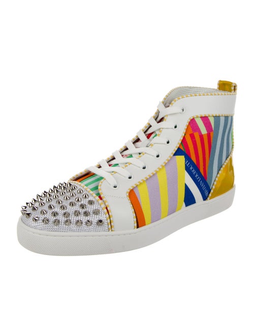 Christian Louboutin Canvas Printed Sneakers