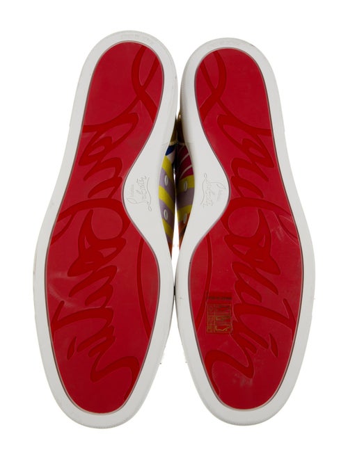 Christian Louboutin Canvas Printed Sneakers