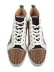 Christian Louboutin Rockstud Spike Patent Leather Sneakers