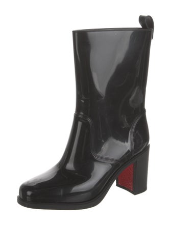 Christian Louboutin Rubber Studded Accents Rain Boots