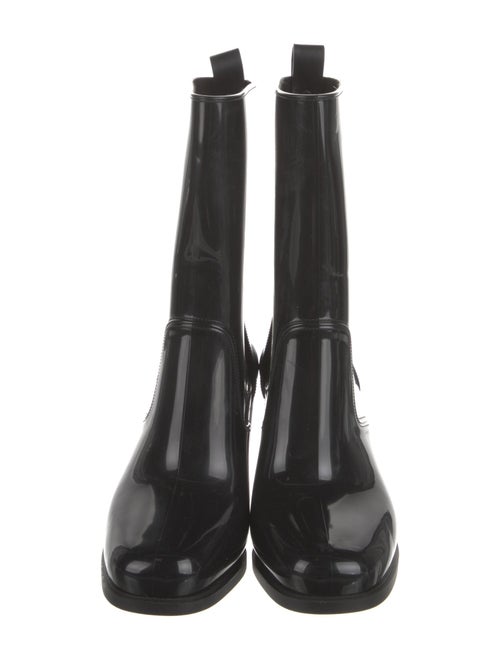 Christian Louboutin Rubber Studded Accents Rain Boots
