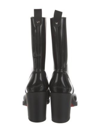 Christian Louboutin Rubber Studded Accents Rain Boots