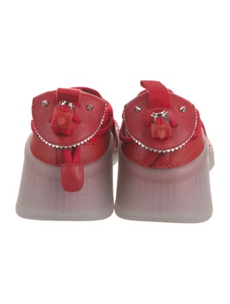 Christian Louboutin Suede Mesh Accents Sneakers