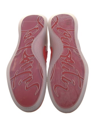 Christian Louboutin Suede Mesh Accents Sneakers
