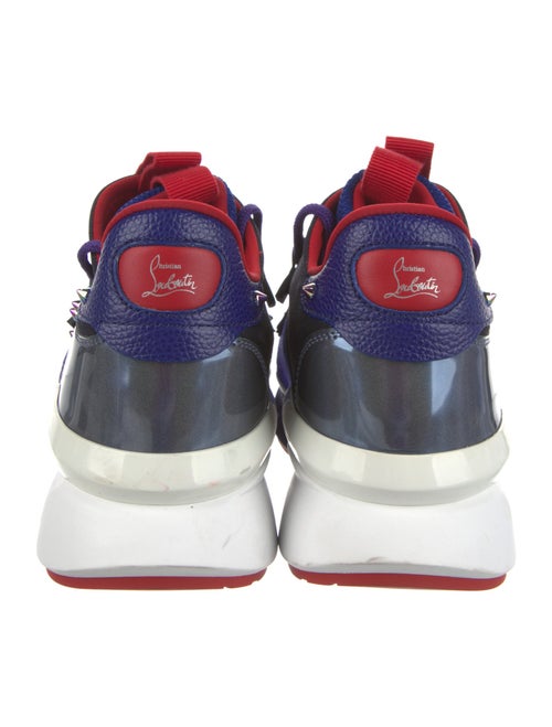 Christian Louboutin Rockstud Spike Printed Athletic Sneakers