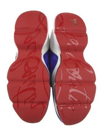 Christian Louboutin Rockstud Spike Printed Athletic Sneakers