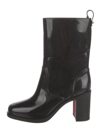 Christian Louboutin Rubber Studded Accents Rain Boots