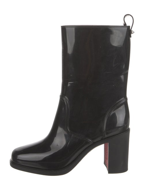 Christian Louboutin Rubber Studded Accents Rain Boots