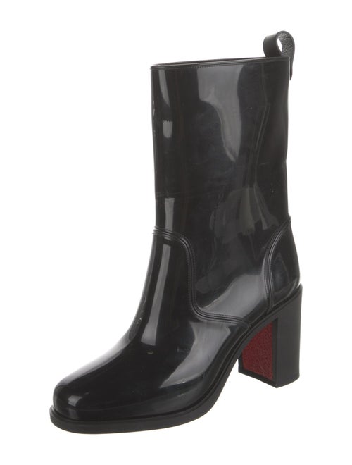 Christian Louboutin Rubber Studded Accents Rain Boots