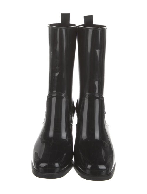Christian Louboutin Rubber Studded Accents Rain Boots