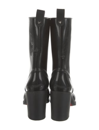 Christian Louboutin Rubber Studded Accents Rain Boots