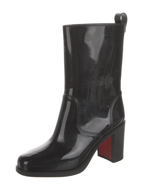 Christian Louboutin Rubber Studded Accents Rain Boots