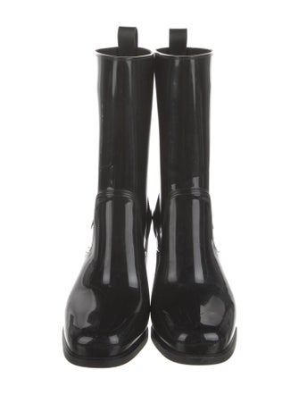 Christian Louboutin Rubber Studded Accents Rain Boots