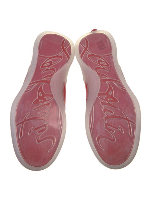 Christian Louboutin Suede Leather Trim Embellishment Sneakers