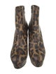 Christian Louboutin Leather Animal Print Boots