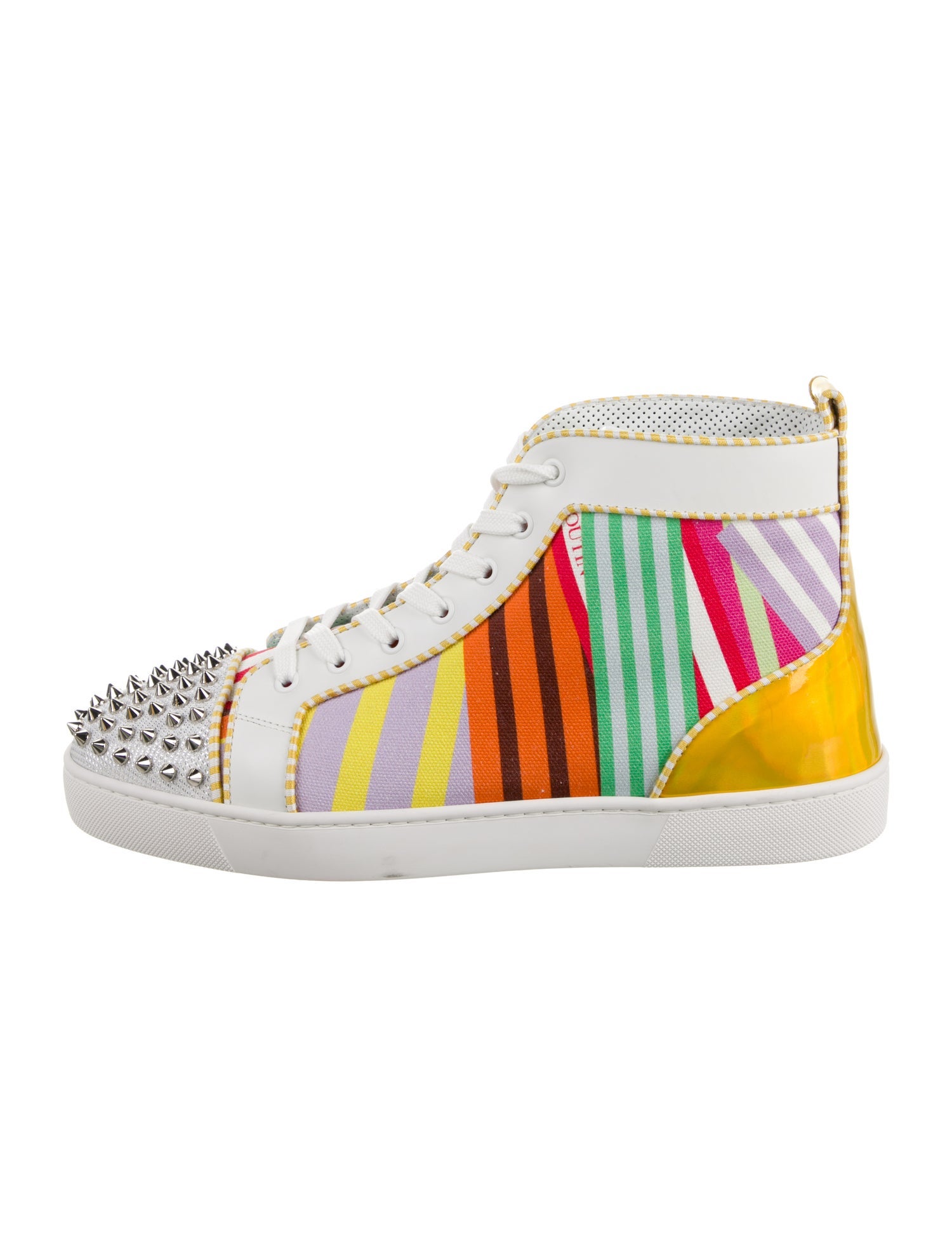 Christian Louboutin Rockstud Spike Canvas Sneakers