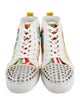 Christian Louboutin Rockstud Spike Canvas Sneakers