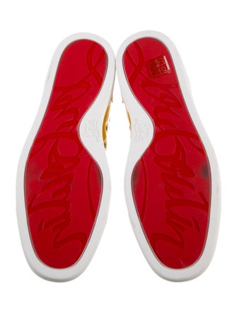 Christian Louboutin Patent Leather Printed Sneakers