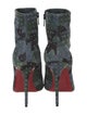 Christian Louboutin Suede Floral Print Boots