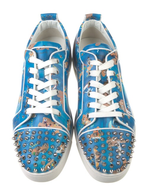 Christian Louboutin Leather Printed Sneakers