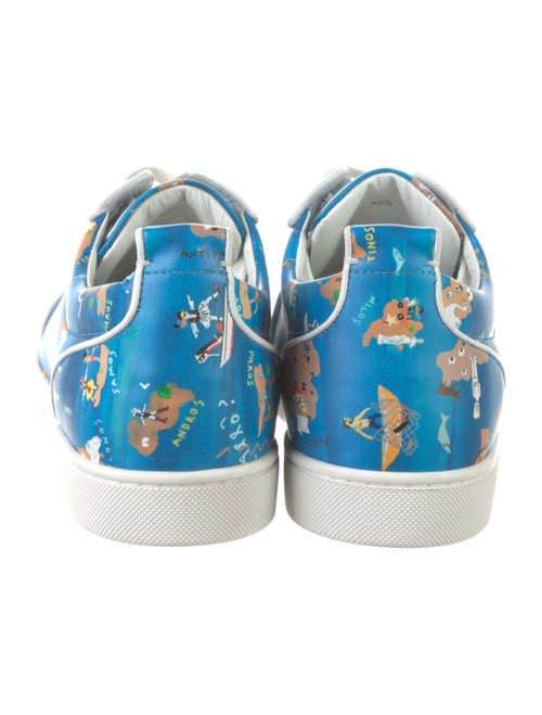 Christian Louboutin Leather Printed Sneakers