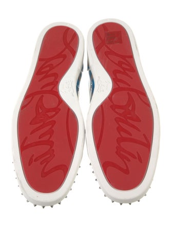 Christian Louboutin Leather Printed Sneakers