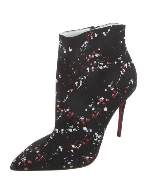 Christian Louboutin Canvas Floral Print Boots