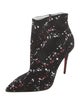 Christian Louboutin Canvas Floral Print Boots