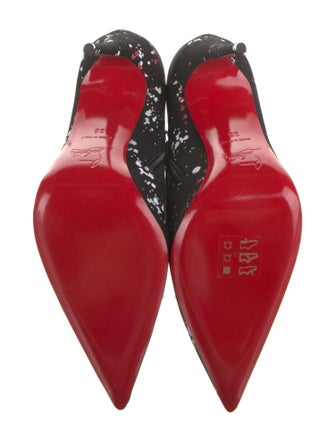 Christian Louboutin Canvas Floral Print Boots