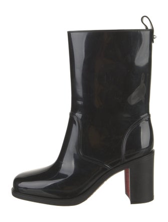 Christian Louboutin Rubber Studded Accents Rain Boots