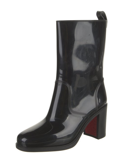 Christian Louboutin Rubber Studded Accents Rain Boots