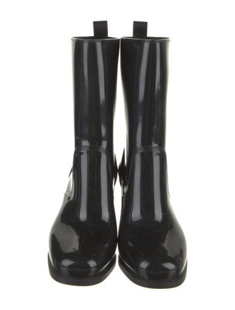Christian Louboutin Rubber Studded Accents Rain Boots