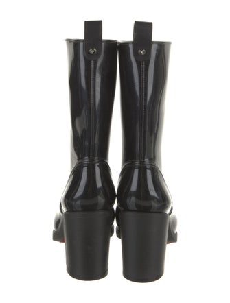Christian Louboutin Rubber Studded Accents Rain Boots