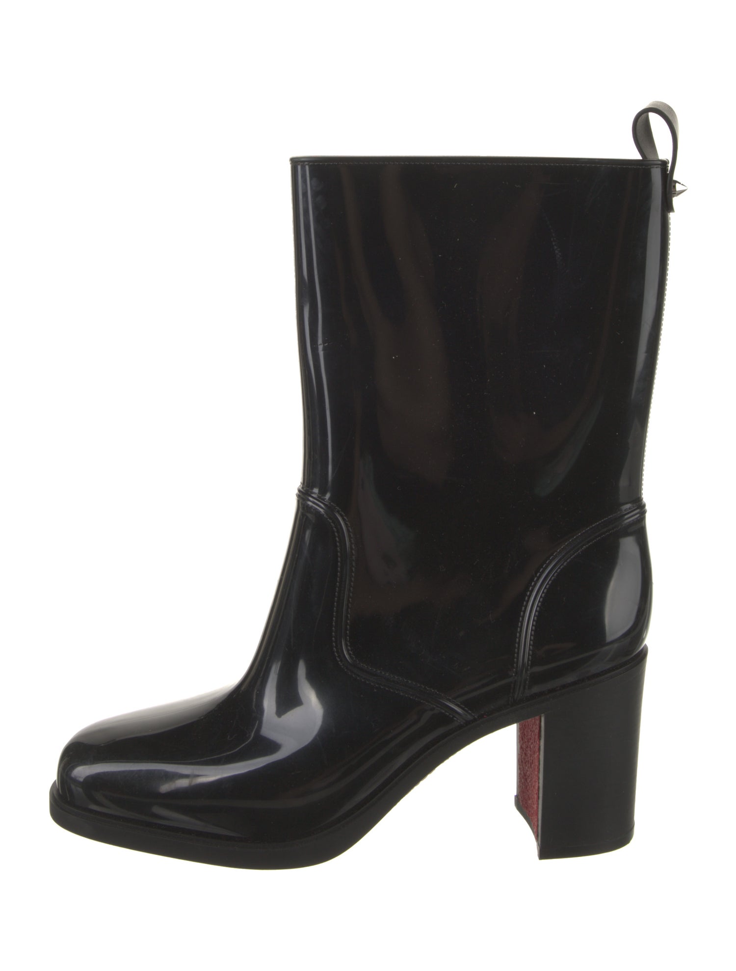 Christian Louboutin Rockstud Spike Rubber Rain Boots