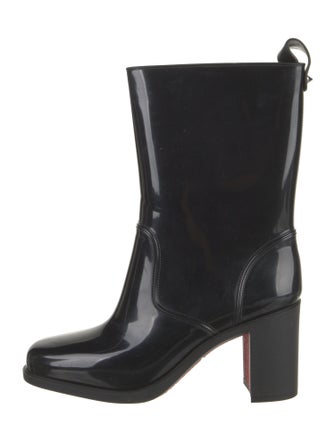 Christian Louboutin Rockstud Spike Rubber Rain Boots