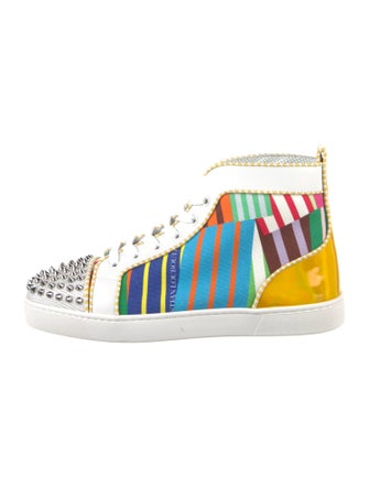 Christian Louboutin Canvas Printed Sneakers