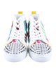 Christian Louboutin Spike Accents Canvas Sneakers