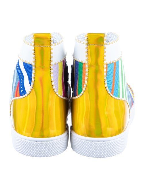 Christian Louboutin Spike Accents Canvas Sneakers