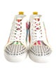 Christian Louboutin Spike Accents Canvas Sneakers