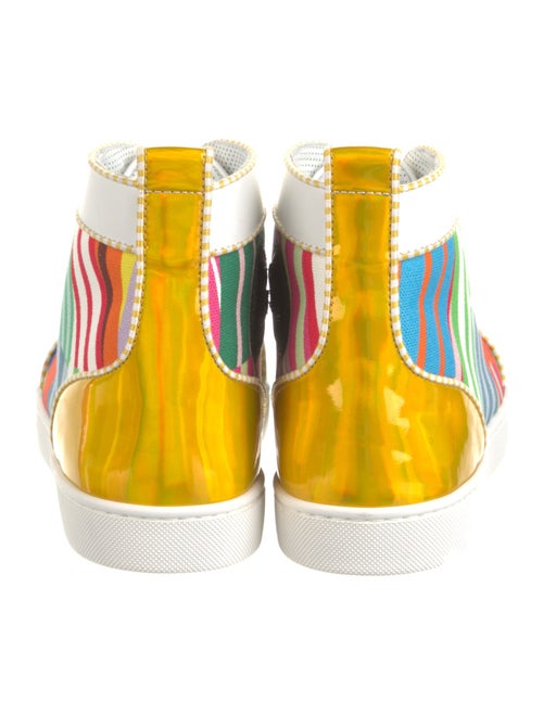 Christian Louboutin Spike Accents Canvas Sneakers