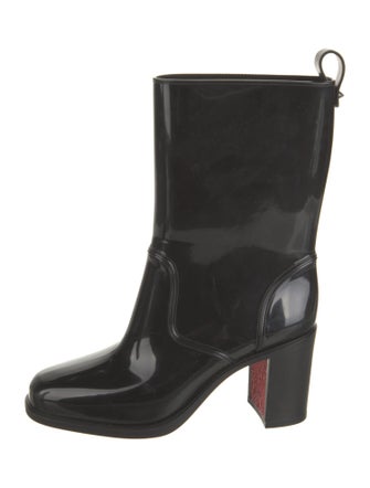 Christian Louboutin Rubber Studded Accents Rain Boots
