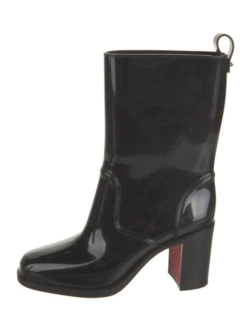Christian Louboutin Rubber Studded Accents Rain Boots