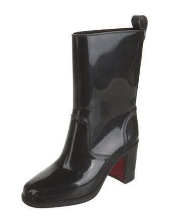 Christian Louboutin Rubber Studded Accents Rain Boots