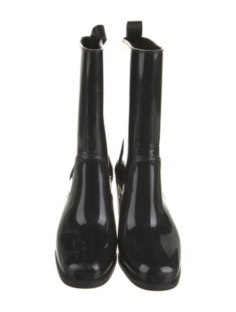 Christian Louboutin Rubber Studded Accents Rain Boots