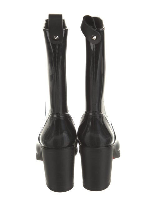 Christian Louboutin Rubber Studded Accents Rain Boots