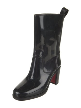 Christian Louboutin Rubber Studded Accents Rain Boots