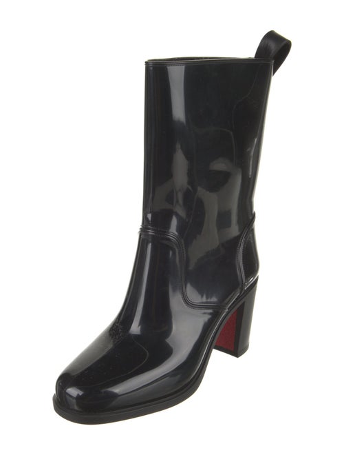 Christian Louboutin Rubber Studded Accents Rain Boots