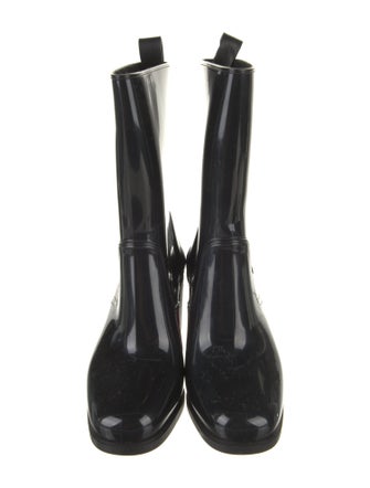 Christian Louboutin Rubber Studded Accents Rain Boots