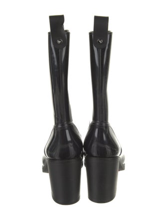 Christian Louboutin Rubber Studded Accents Rain Boots